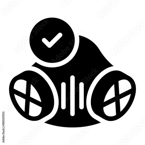 face mask glyph icon