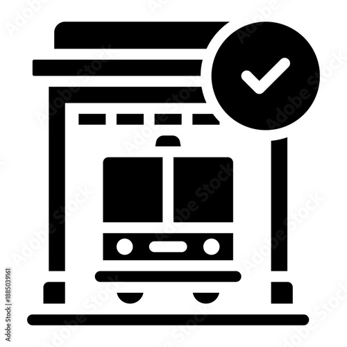 fire station glyph icon