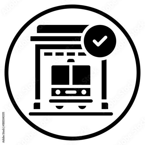 fire station glyph icon