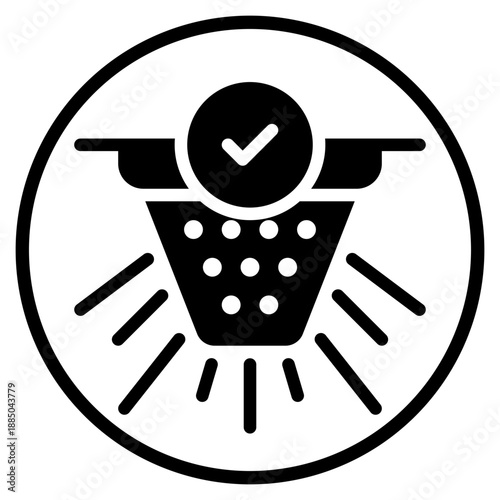 water sprinkler glyph icon