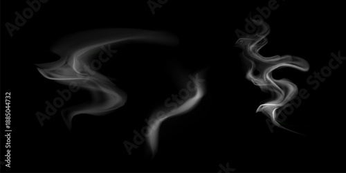 Chimney smoke, fog wave or cloud pattern with overlay effect. Cloud art or smoky air illustration