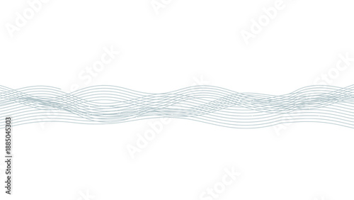 Minimalist wavy lines pattern on white background.