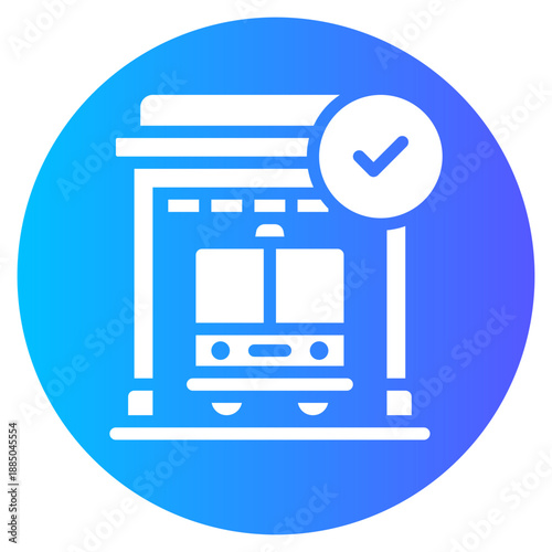 fire station gradient icon