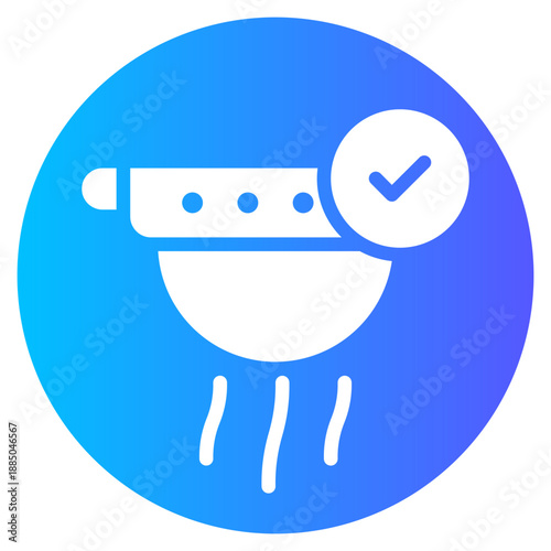 smoke detection gradient icon