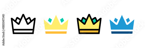 Royal Crown Icon Symbol of Power Luxury and Majesty