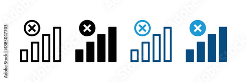 No Network Connection Icon, Offline Signal Symbol