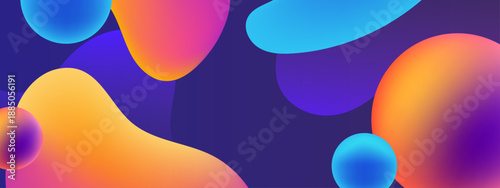 Seamless abstract pattern featuring warm colors and curved geometric shapes for cozy design