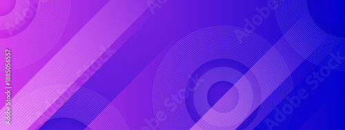 Sophisticated design with concentric circle patterns and sharp diagonal stripes on a deep purple and blue base