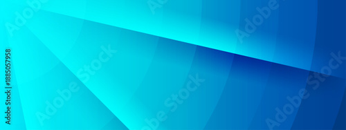 Modern blue abstract background featuring layered curved segments and a sharp diagonal dividing line for corporate tech