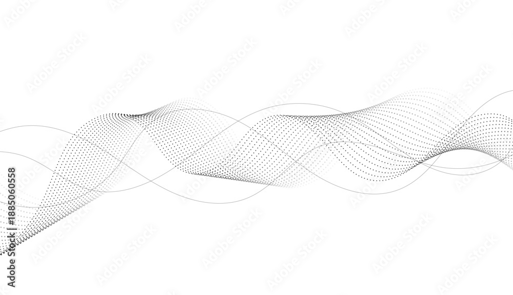 Fototapeta premium Clean white abstract background with smooth wave lines.