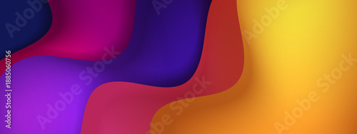 Abstract gradient pattern with wavy shapes suitable for backgrounds, digital art, web design, banners, and packaging. Bright and modern design.