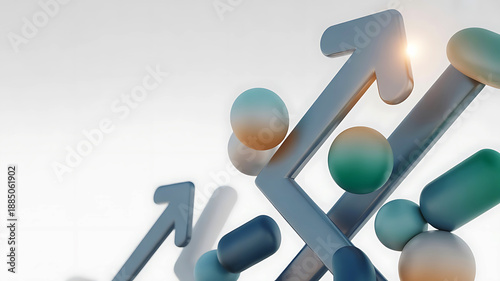 Abstract Digital Marketing Growth Concept