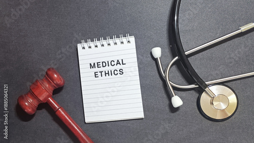 Tableau sur toile Understanding Medical Ethics Symbolic Representation of Healthcare Law, Justice,