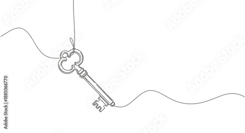 Antique Key Hanging   Mystery and Opportunity