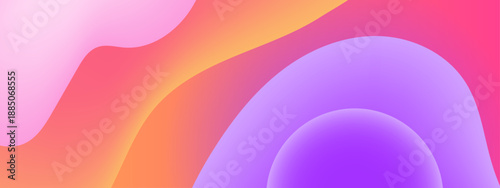 Elegant diagonal bands with a soft purple to pink gradient and a subtle sun-like circle element