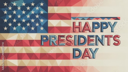 happy presidents day with american flag background high quality professional detailed