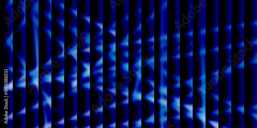 Abstract blue waves pattern, neon background