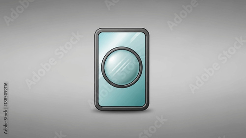 Modern digital camera lens with metallic frame.