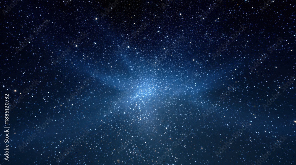 Obraz premium Capturing a starry night sky filled with countless stars for viewing from a low perspective near a dark area away from city lights