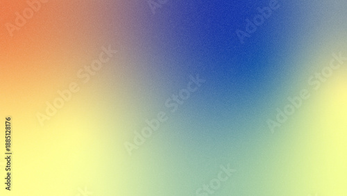 Muted orange yellow blue gradient, soft serene color blend, subtle grainy texture smooth transition background
