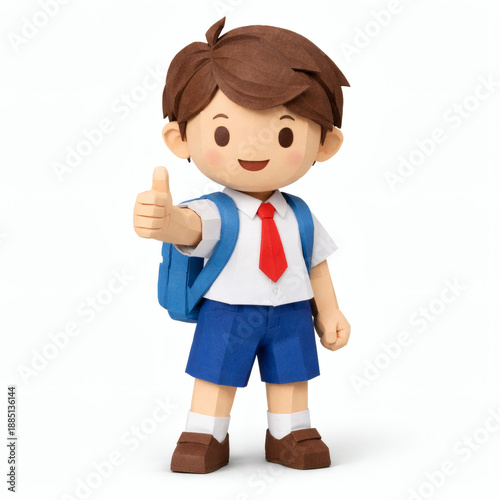 School Boy's Thumbs Up: An ...