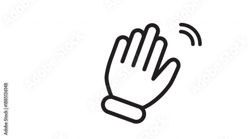 Hand Swing Animation Icon