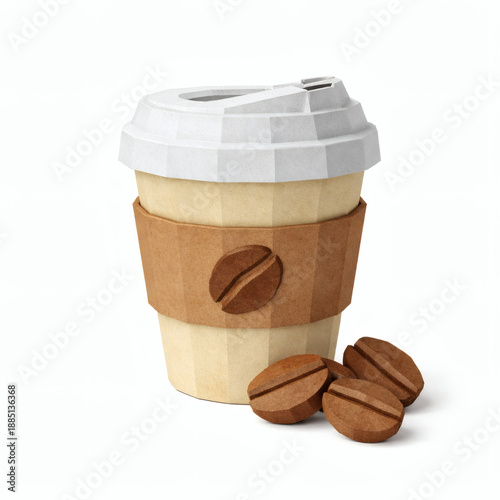 Coffee Cup with Beans: A mo...