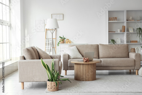 Interior of stylish living ...