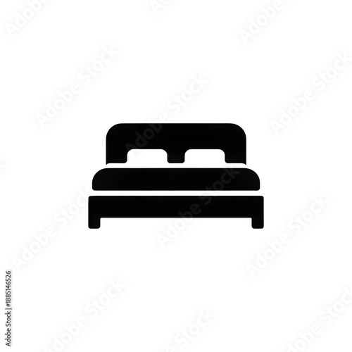  Black  Bedtime Icon on transparent background 