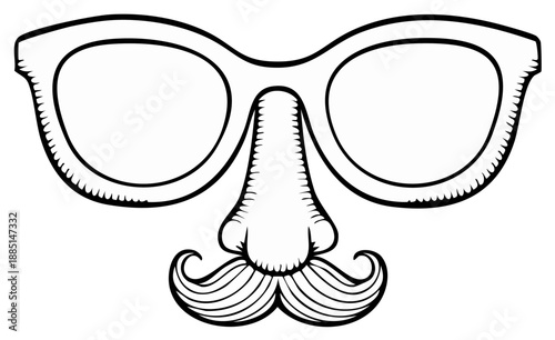 Disguise Glasses Nose and Mustache for Silly Fun