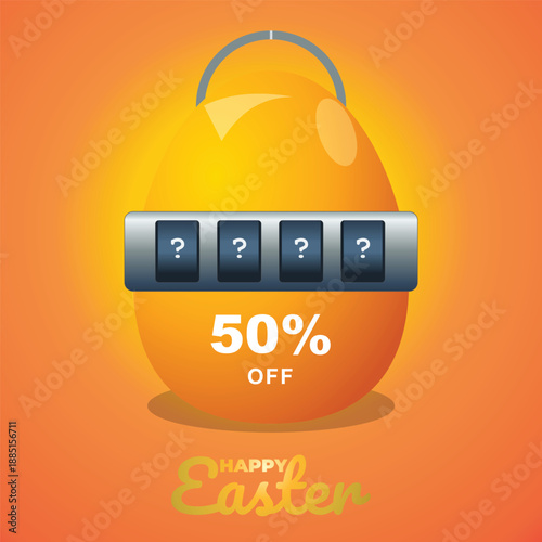 happy easter day design vector illustration
