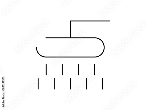 Bathroom Sign Icon｜暮らしになじむシンプルバスルームアイコン