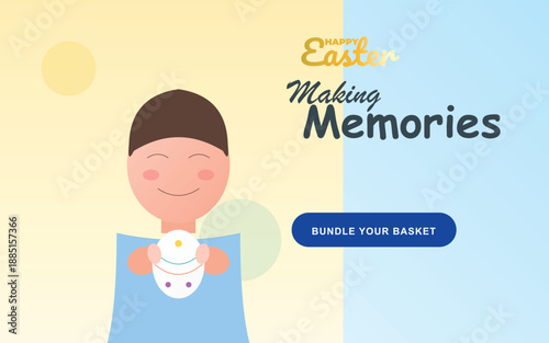 happy easter day design vector illustration