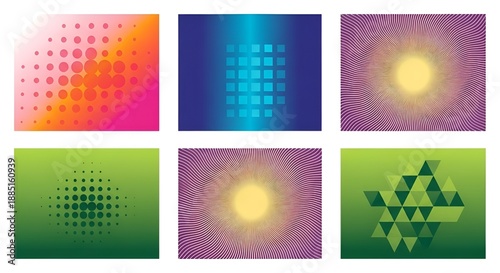 set of abstract backgrounds