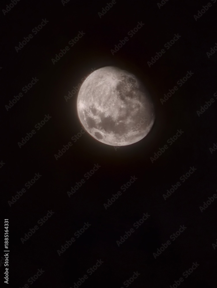 Fototapeta premium full moon over blue sky