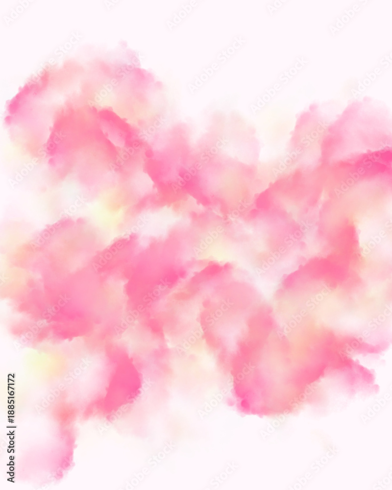 Fototapeta premium Abstract pink and turquoise pastel wavy lines background with smooth fluid gradient shapes