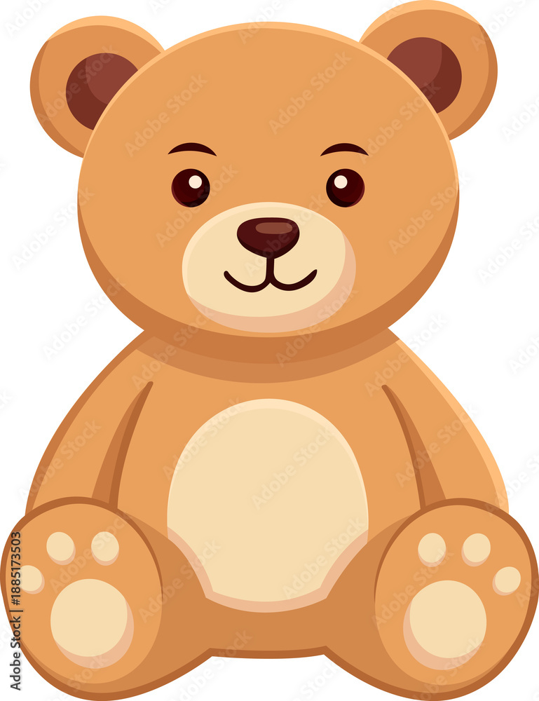 Fototapeta premium Cute Teddy Bear Valentine Illustration Collection with Hearts and Balloons