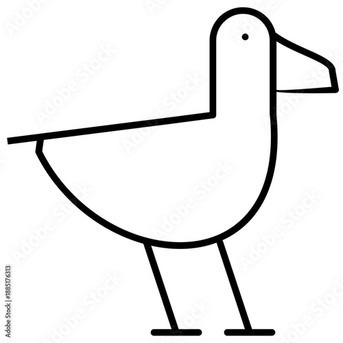 Albatross Icon Vector Element