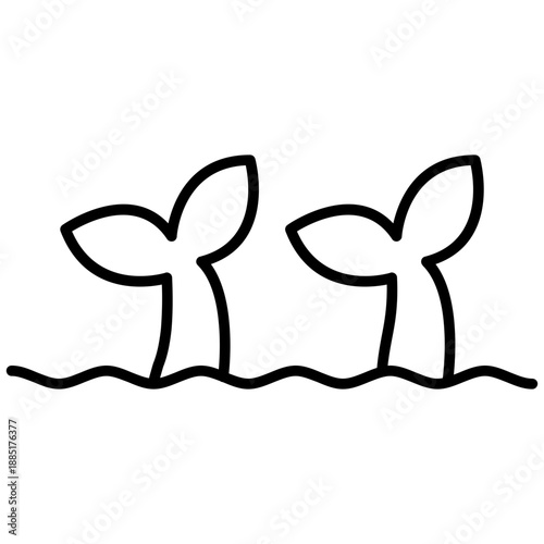 Dolphin Icon Vector Element