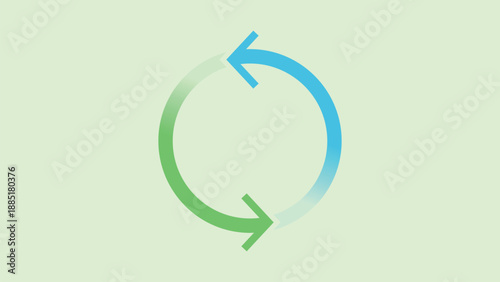 循環や行程をイメージした矢印のイラスト