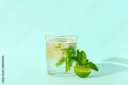 Glass of fresh mojito with ...