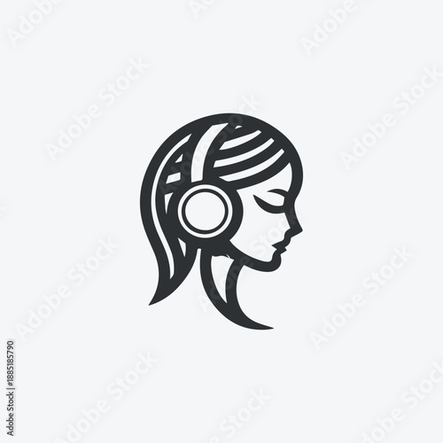 Headphone Girl Logo