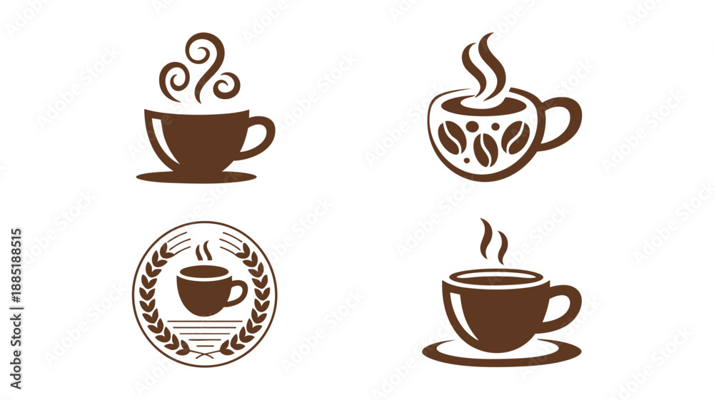 Obraz premium Coffee icons collection