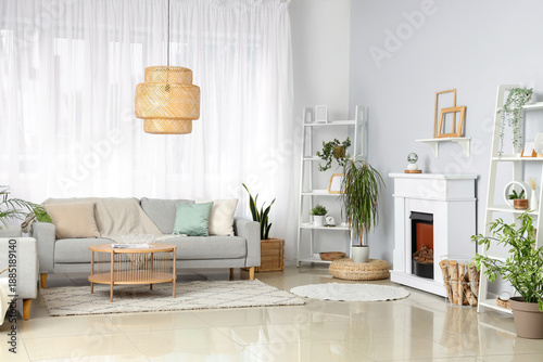 Interior of light living ro...