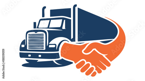 Handshake with a truck