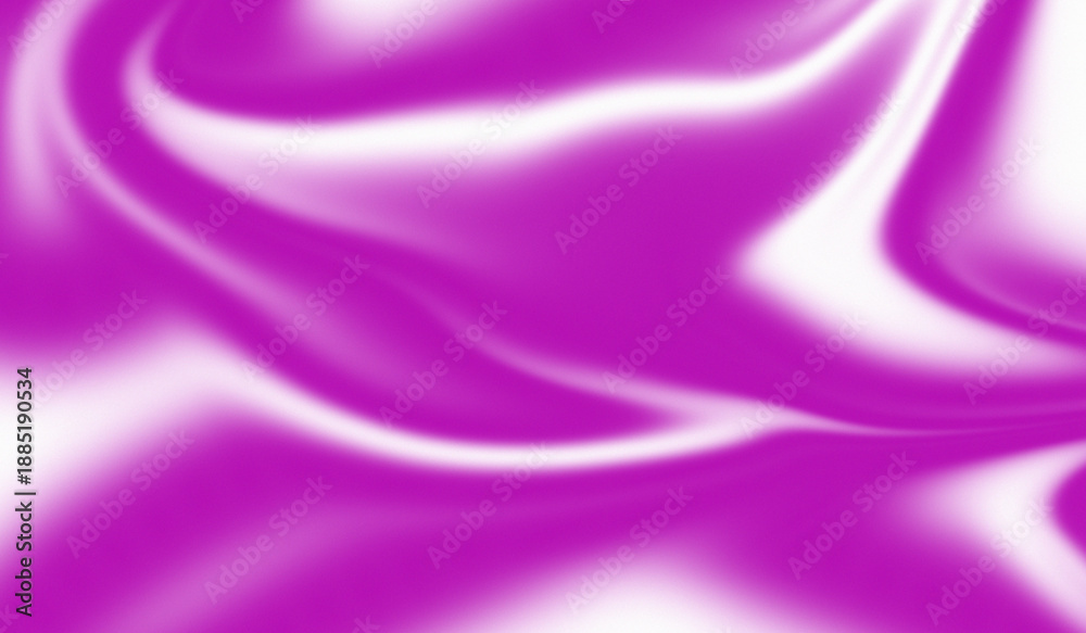 Obraz premium Pink and white abstract flowing gradient background featuring smooth liquid wave forms, soft blur motion, and subtle noisy grain texture.