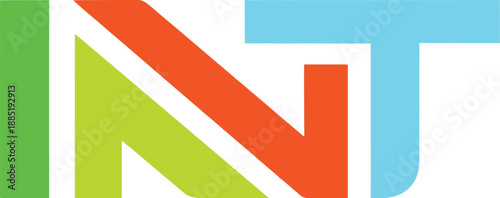 Clean and vibrant geometric letter logo with bold shapes and modern colors. Perfect for branding, tech startups, creative agencies, and digital businesses.