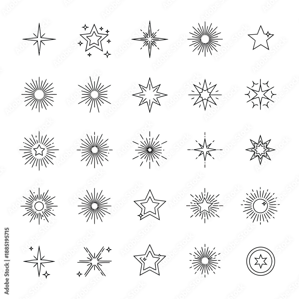 Obraz premium Set of vector snowflakes for winter and holiday design