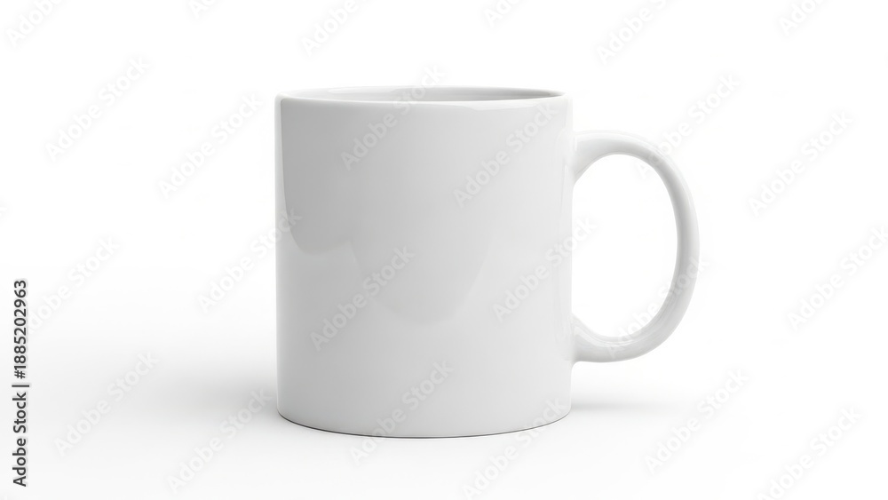 Obraz premium Simple white ceramic mug