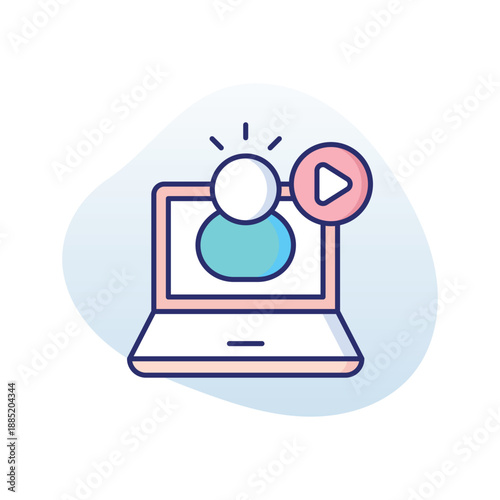 Video Lecture vector icon